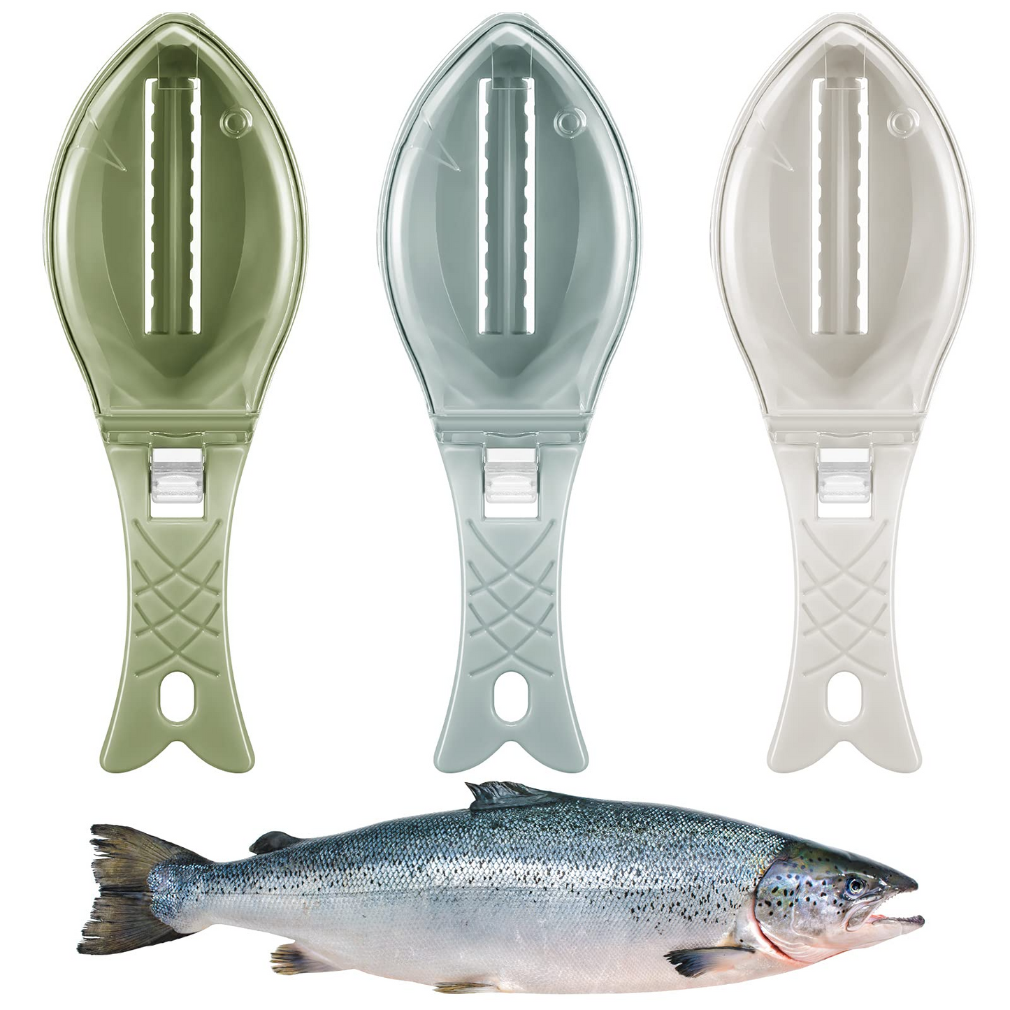 Fish Scraping Fishing Scale Brush Graters Fast Remove Fish cooking tool